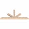 Ekena Millwork Saratoga Smooth Timber Gable Bracket, Douglas Fir, 96"W x 44"H x 5 1/2"D x 5 1/2"F, 11/12 Pitch GBW096X44X0606SAR00SDF - alternate 5